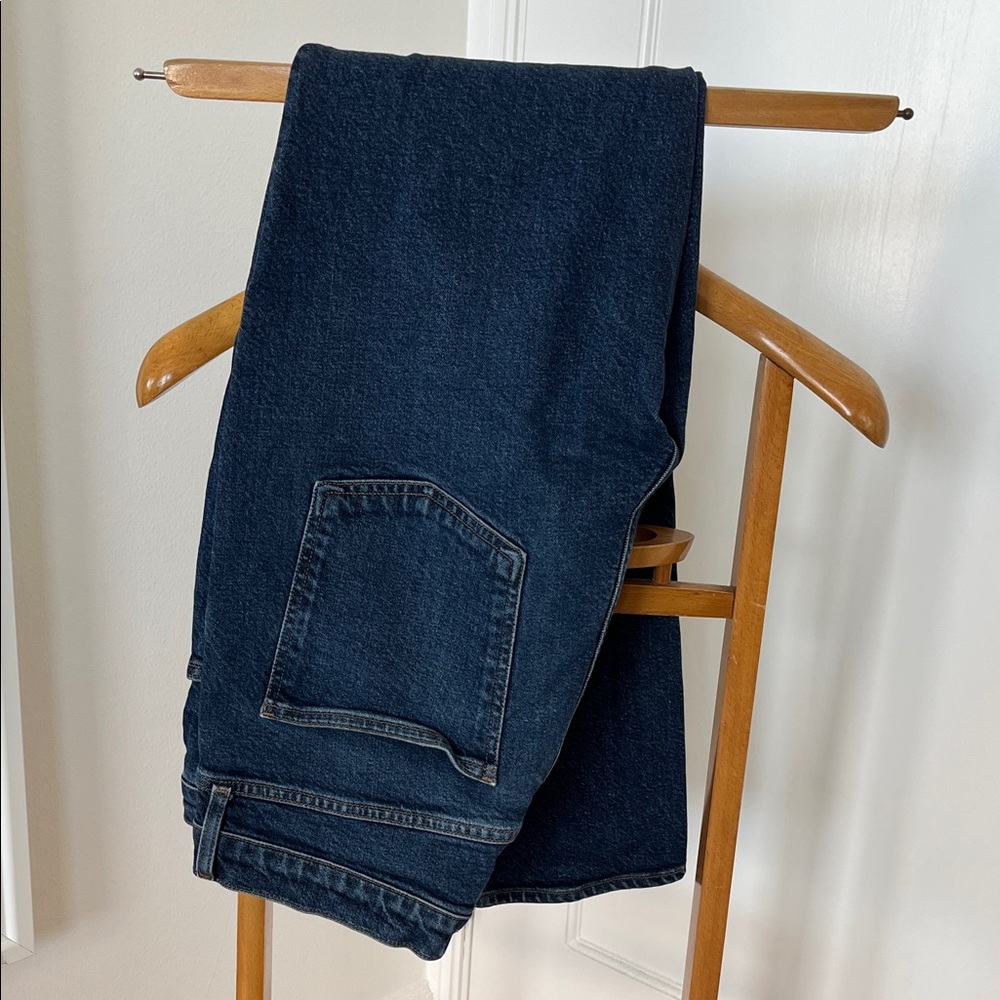 Agolde Dark Blue Freya High Rise Slim Jeans